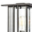 ELK Lighting Radnor 1-Light Post Mount, Matte Black/Seedy Glass