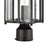 ELK Lighting Radnor 1-Light Post Mount, Matte Black/Seedy Glass