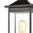 ELK Lighting Lamplighter 1-Light Post Mount, Matte Black/Seedy Glass