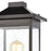 ELK Lighting Lamplighter 1-Light Post Mount, Matte Black/Seedy Glass