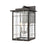ELK Lighting Brewster 2-Light Sconce, Matte Black/Seedy Glass