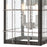 ELK Lighting Brewster 2-Light Sconce, Matte Black/Seedy Glass