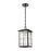 ELK Lighting Brewster 1-Light Hanging, Matte Black/Seedy Glass