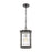 ELK Lighting Brewster 1-Light Hanging, Matte Black/Seedy Glass
