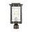 ELK Lighting Brewster 1-Light Post Mount, Matte Black/Seedy Glass