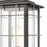 ELK Lighting Brewster 1-Light Post Mount, Matte Black/Seedy Glass