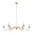 ELK Lighting Wellsley 6-Light Island Light, Burnished Brass