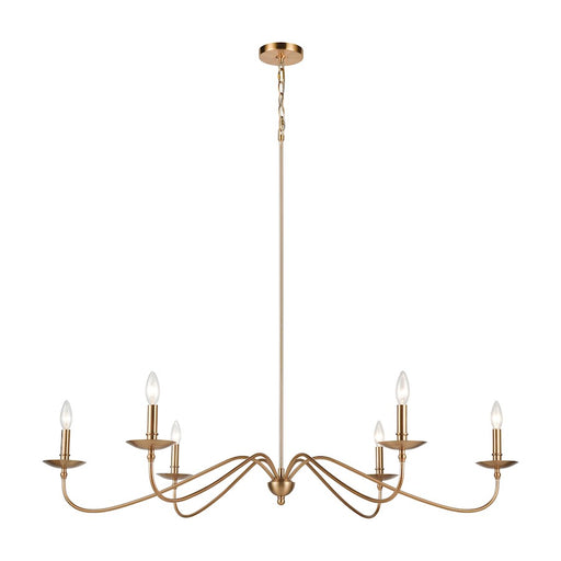 ELK Lighting Wellsley 6-Light Island Light, Burnished Brass