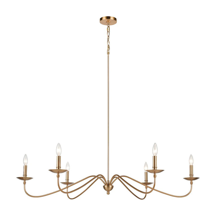 ELK Lighting Wellsley 6-Light Island Light, Burnished Brass