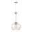 ELK Lighting Glasgow 1-Light Pendant, Polished Chrome/Clear Glass