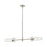 ELK Lighting Valante 2-Light Island Light, Satin Nickel/Clear Glass