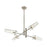 ELK Lighting Valante 4-Light Chandelier, Satin Nickel/Clear Glass