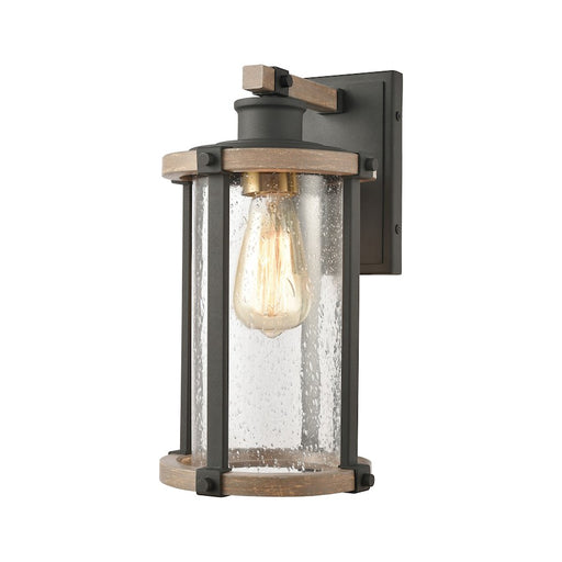 ELK Lighting Geringer 1-Light Sconce, Charcoal & Beechwood/Seedy