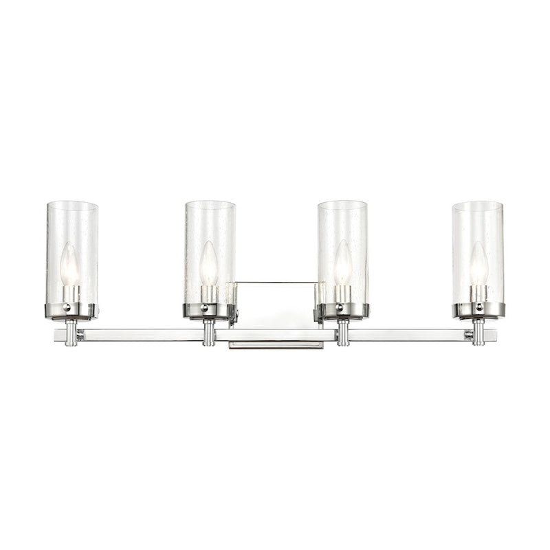 ELK Lighting Melinda Vanity Light, Polished Chrome/Seedy Glass