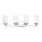 ELK Lighting Melinda Vanity Light, Polished Chrome/Seedy Glass