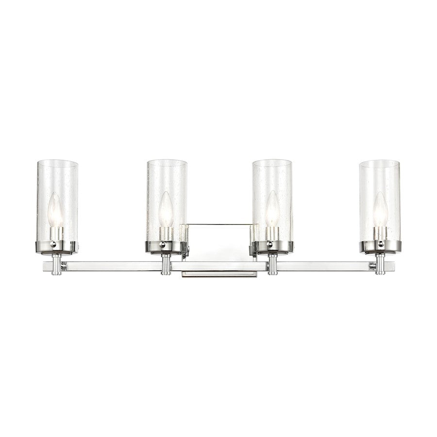 ELK Lighting Melinda Vanity Light, Polished Chrome/Seedy Glass