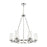 ELK Lighting Melinda 6-Light Chandelier, Polished Chrome/Seedy Glass
