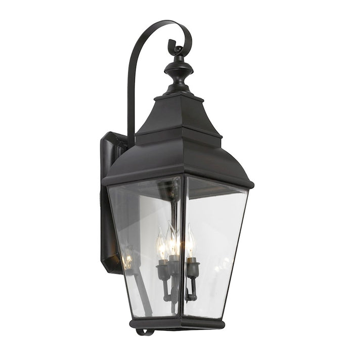 ELK Lighting Bristol 3-Light Outdoor Wall Lantern, Charcoal