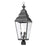 ELK Lighting Bristol 3-Light Outdoor Post Mount, Charcoal