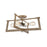 ELK Lighting Axis 4-Light Pendant, Light Wood