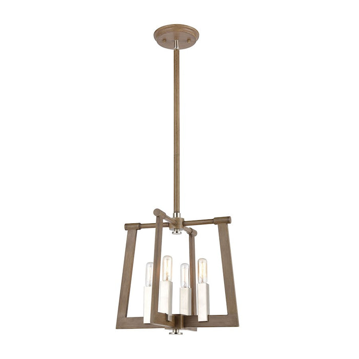 ELK Lighting Axis 4-Light Pendant, Light Wood
