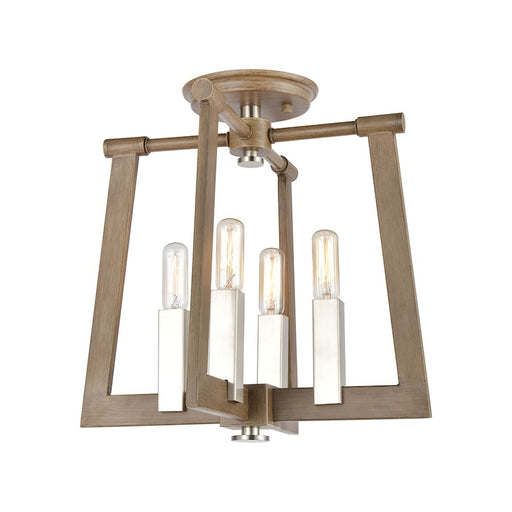ELK Lighting Axis 4-Light Pendant, Light Wood