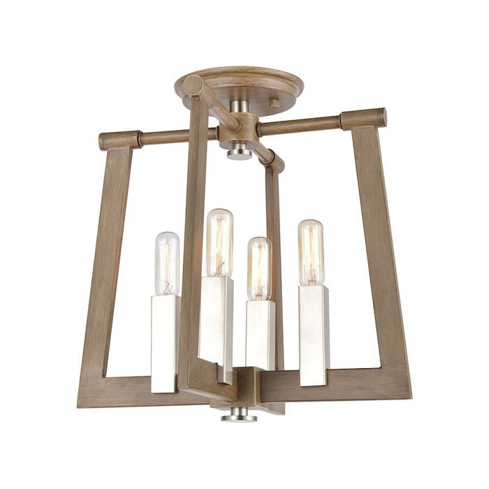 ELK Lighting Axis 4-Light Pendant, Light Wood