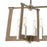 ELK Lighting Axis 8-Light Linear Chandelier, Light Wood and Nickel