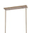 ELK Lighting Axis 8-Light Linear Chandelier, Light Wood and Nickel