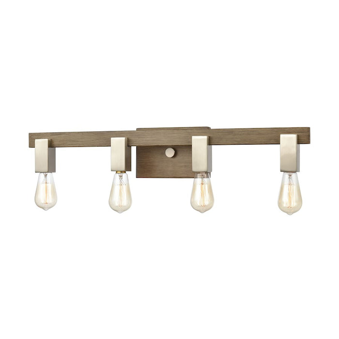 ELK Lighting Axis, Light Wood and Satin Nickel