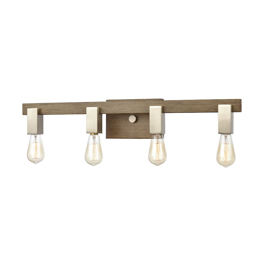 ELK Lighting Axis, Light Wood and Satin Nickel