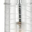 ELK Lighting Swirl 1-Light Mini Pendant, Chrome/Clear Etched Glass