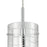 ELK Lighting Swirl 1-Light Mini Pendant, Chrome/Clear Etched Glass