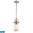 ELK Lighting Chadwick 112 1-Light Mini Pendant, Nickel/White, LED