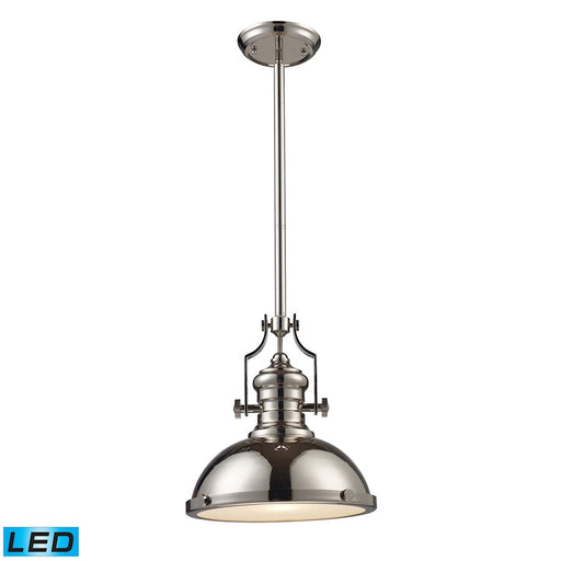 ELK Lighting Chadwick 1-Light Pendant, Polished Nickel