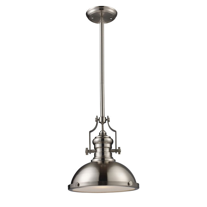 ELK Lighting Chadwick 1-Light 13" Pendant, Satin Nickel