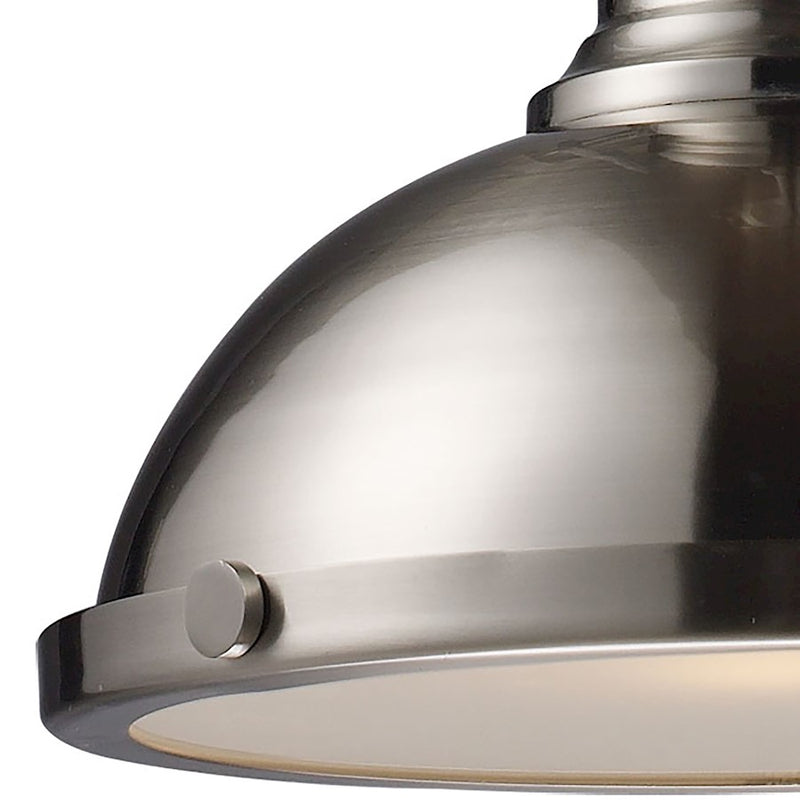 ELK Lighting Chadwick 1-Light 13" Pendant, Satin Nickel