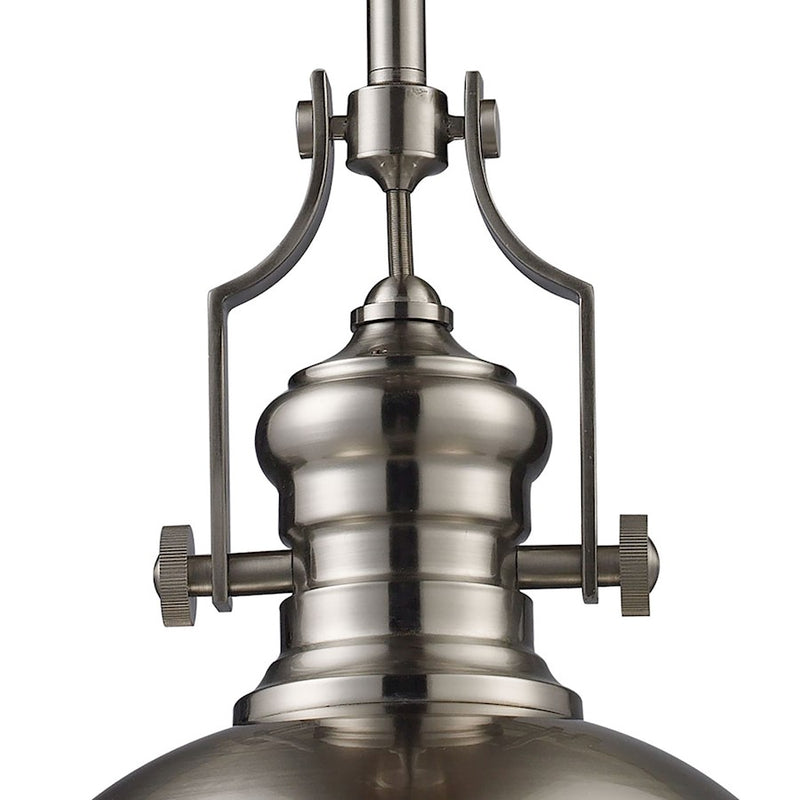 ELK Lighting Chadwick 1-Light 13" Pendant, Satin Nickel