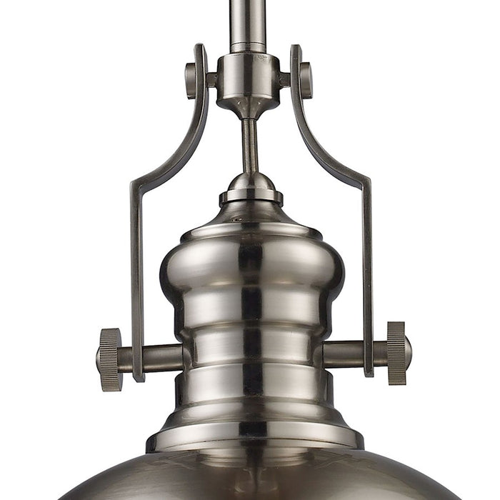 ELK Lighting Chadwick 1-Light 13" Pendant, Satin Nickel