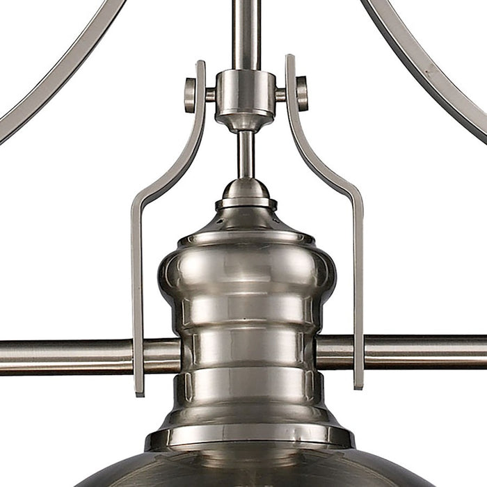 ELK Lighting Chadwick 3-Light Island, Satin Nickel