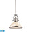 ELK Lighting Chadwick 413 1-Light Pendant, Nickel/Cappa Shell, LED