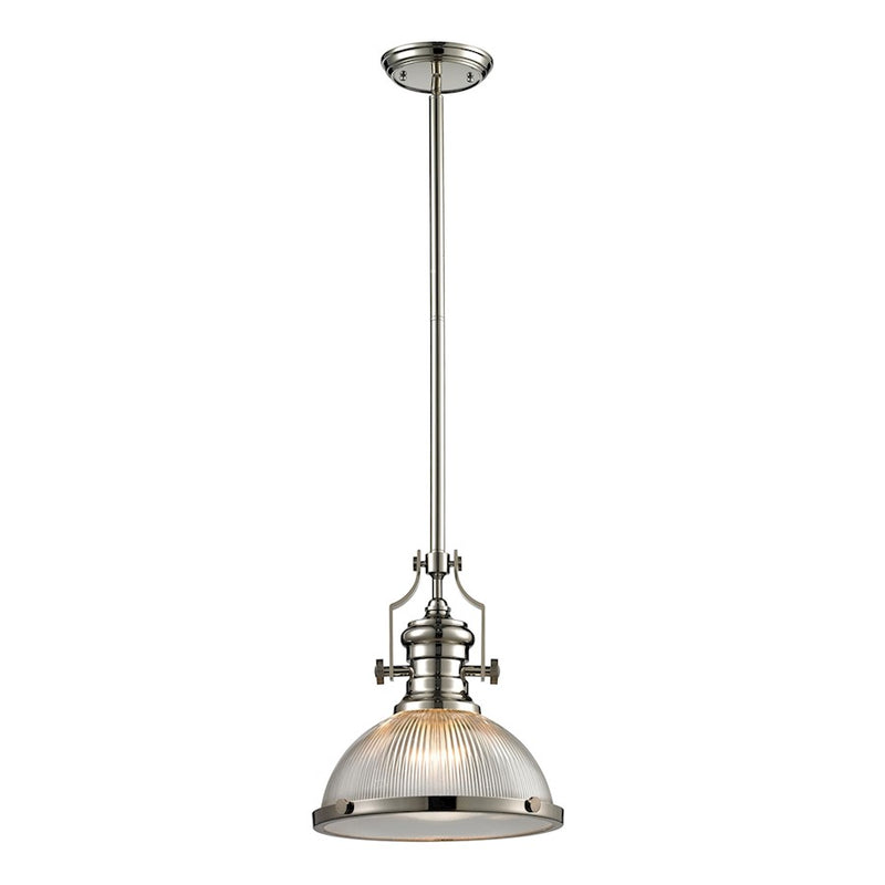 ELK Lighting Chadwick 1-Light Pendant, Clear Glass