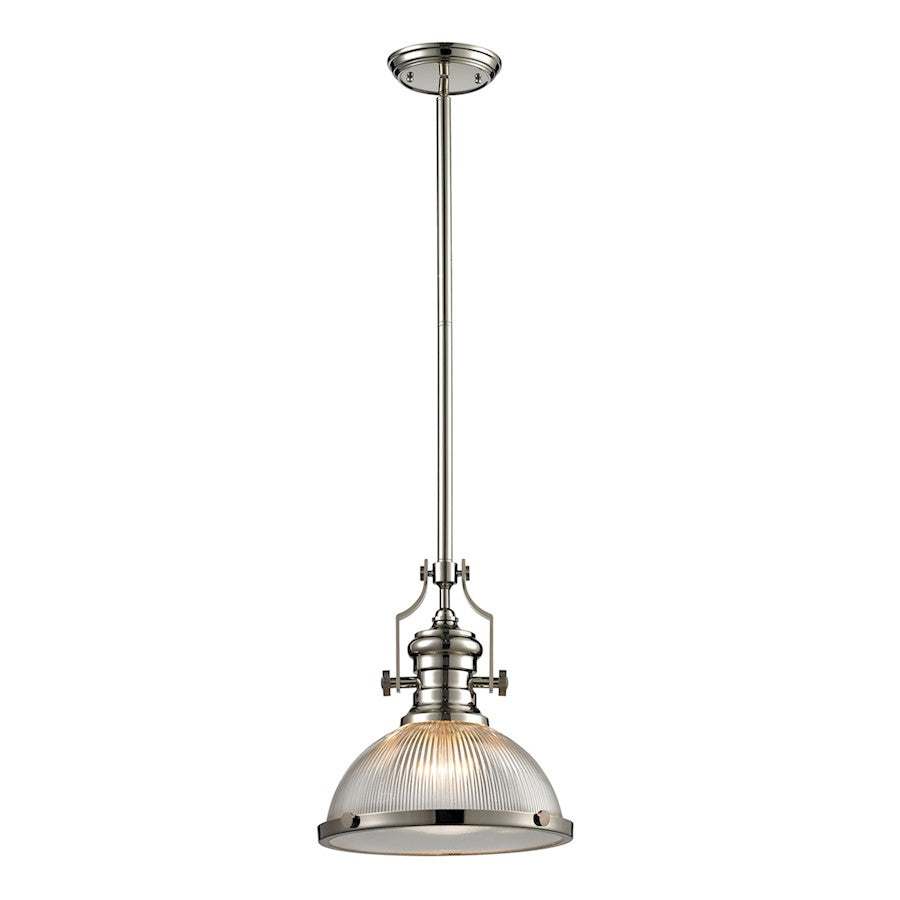 ELK Lighting Chadwick 1-Light Pendant, Clear Glass
