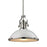 ELK Lighting Chadwick 1-Light 17" Pendant, Nickel/White Shade