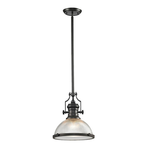 ELK Lighting Chadwick 1-Light Pendant, Ribbed