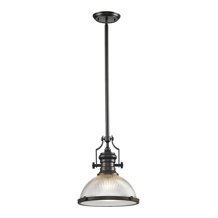 ELK Lighting Chadwick 1-Light Pendant, Ribbed