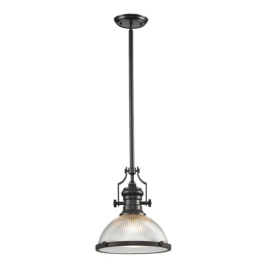 ELK Lighting Chadwick 1-Light Pendant, Ribbed