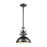 ELK Lighting Chadwick 3-Light Pendant, Nickel/Metal Shade/Frosted