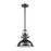 ELK Lighting Chadwick 3-Light Pendant, Nickel/Metal Shade/Frosted