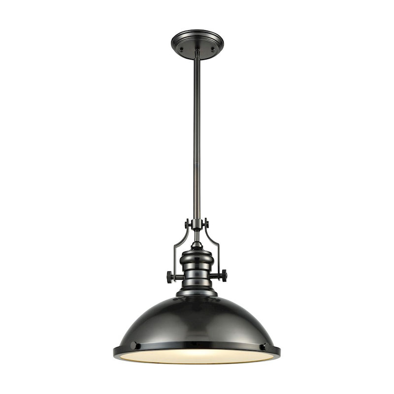 ELK Lighting Chadwick 1-Light Pendant, Black Nickel